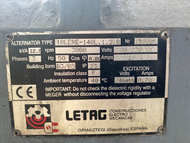 Groupe électrogène Kubota V1505 Vrachtwagen aggregaat 12.5 kVA generatorset: photos 10