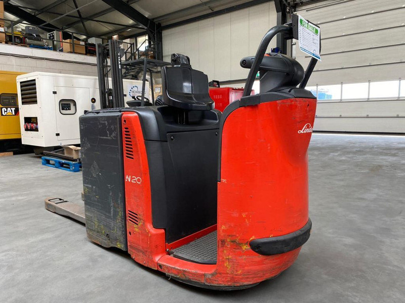 Transpalette Linde N20 2 ton Elektrische Orderpicker Meerijder Palletwagen: photos 8