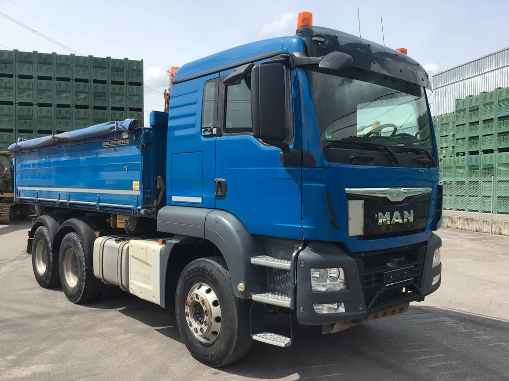 Camion benne MAN TGS 26.440 6x4  Meiller Euro6 Intarder Schalter: photos 7