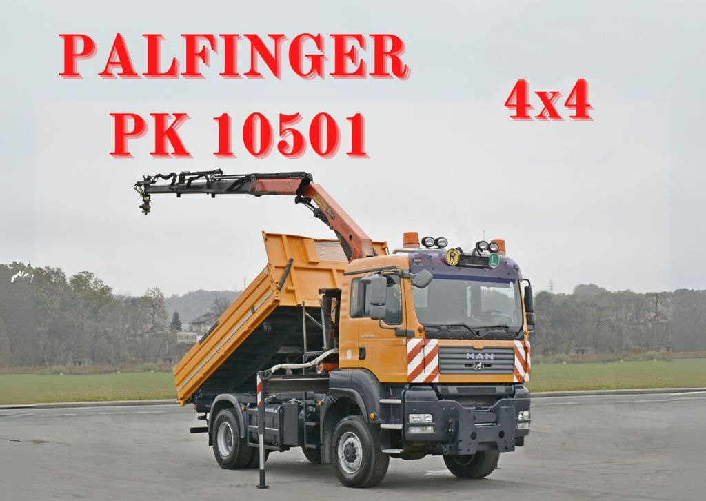 MAN TGA 18.360 * PK 10501 + FUNK *4x4 - Camion benne, Camion grue: photos 1 MAN TGA 18.360 * PK 10501 + FUNK *4x4 - Camion benne, Camion grue: photos 1