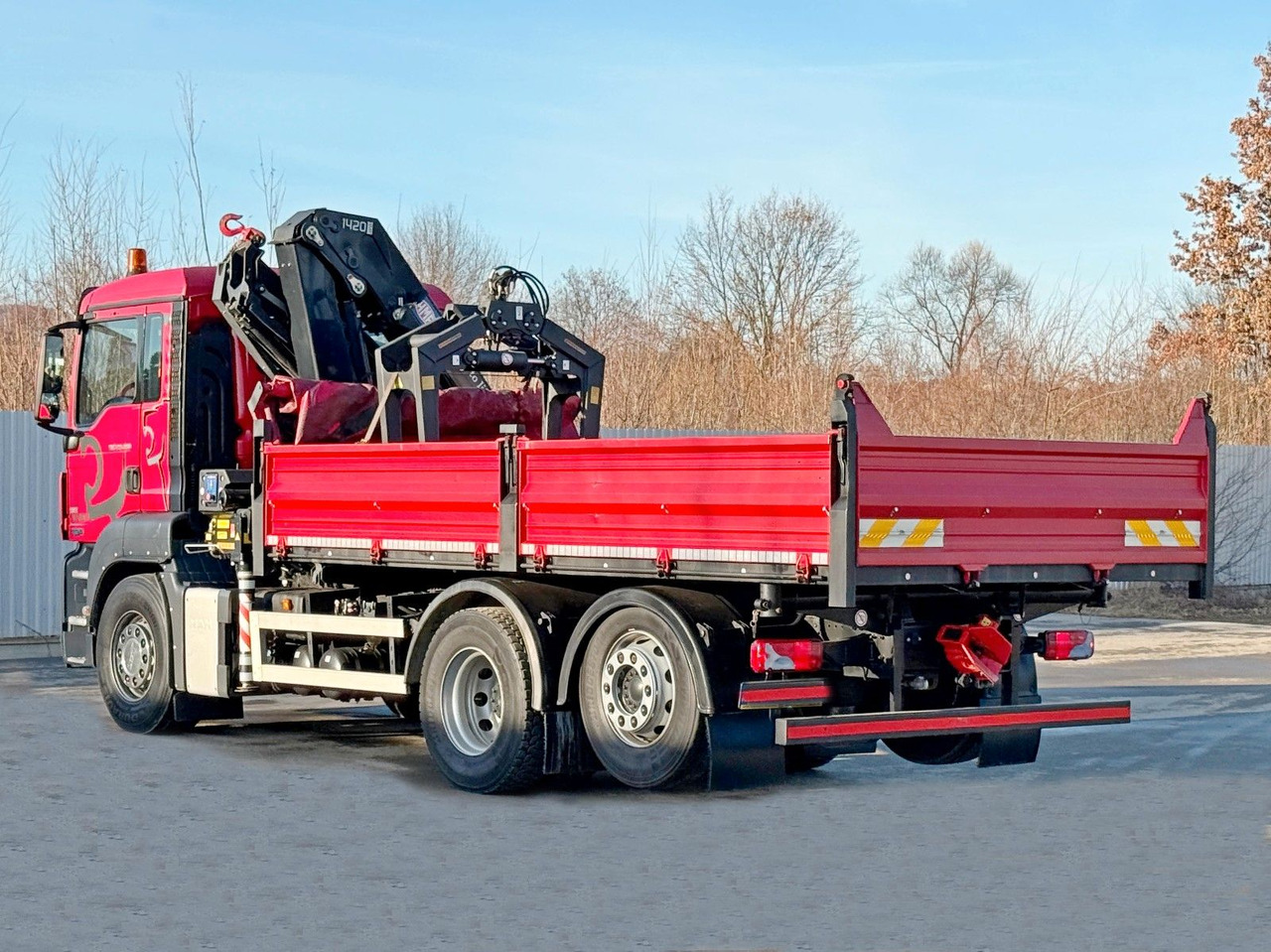 Camion grue MAN TGS 26.360 Kipper 5,15m*HMF 1420 K2 + FUNK/6x2: photos 7