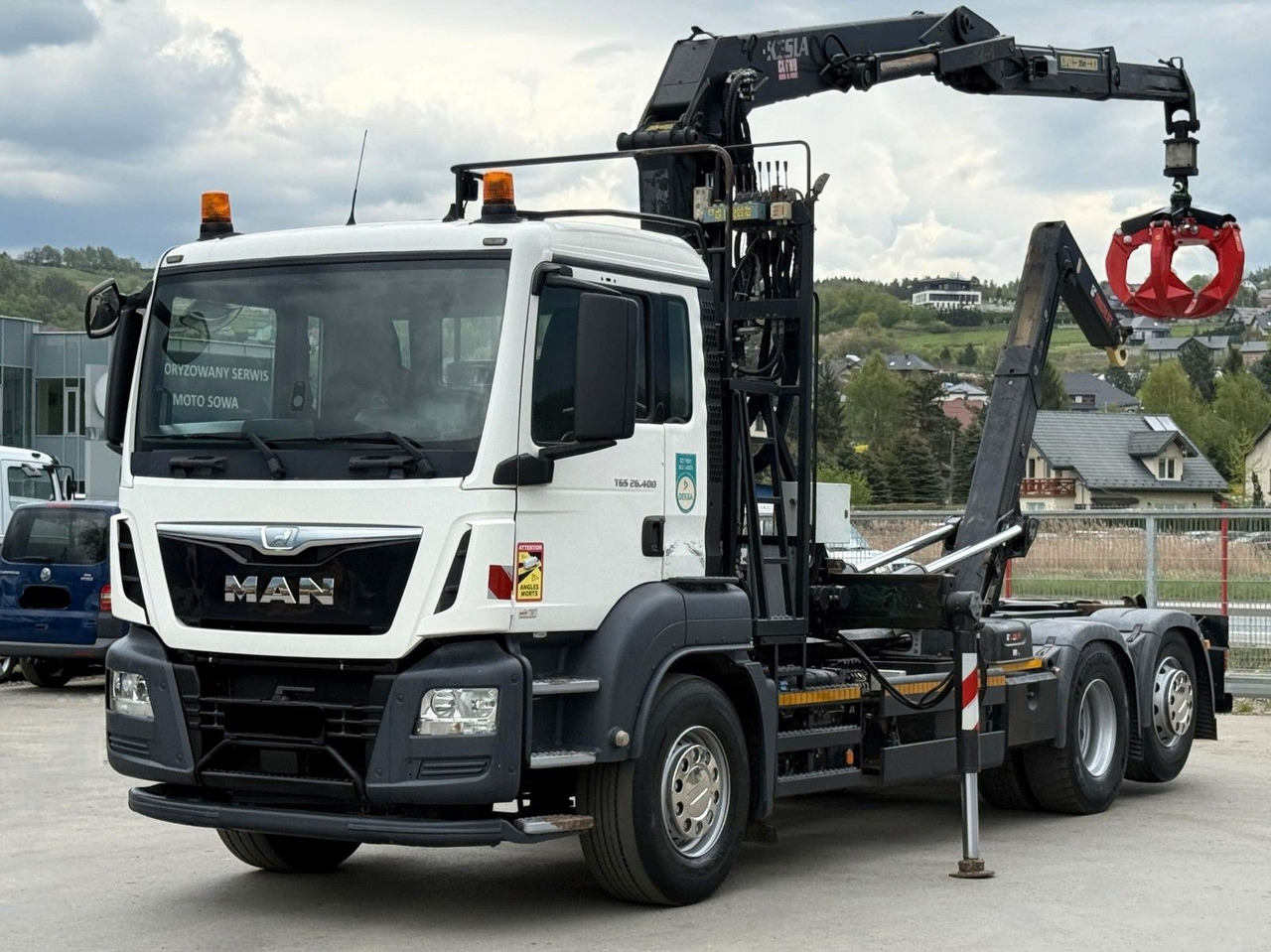 MAN TGS 26.400 Abrollkipper* KESLA 2114Z* TOP - Camion ampliroll, Camion grue: photos 2 MAN TGS 26.400 Abrollkipper* KESLA 2114Z* TOP - Camion ampliroll, Camion grue: photos 2