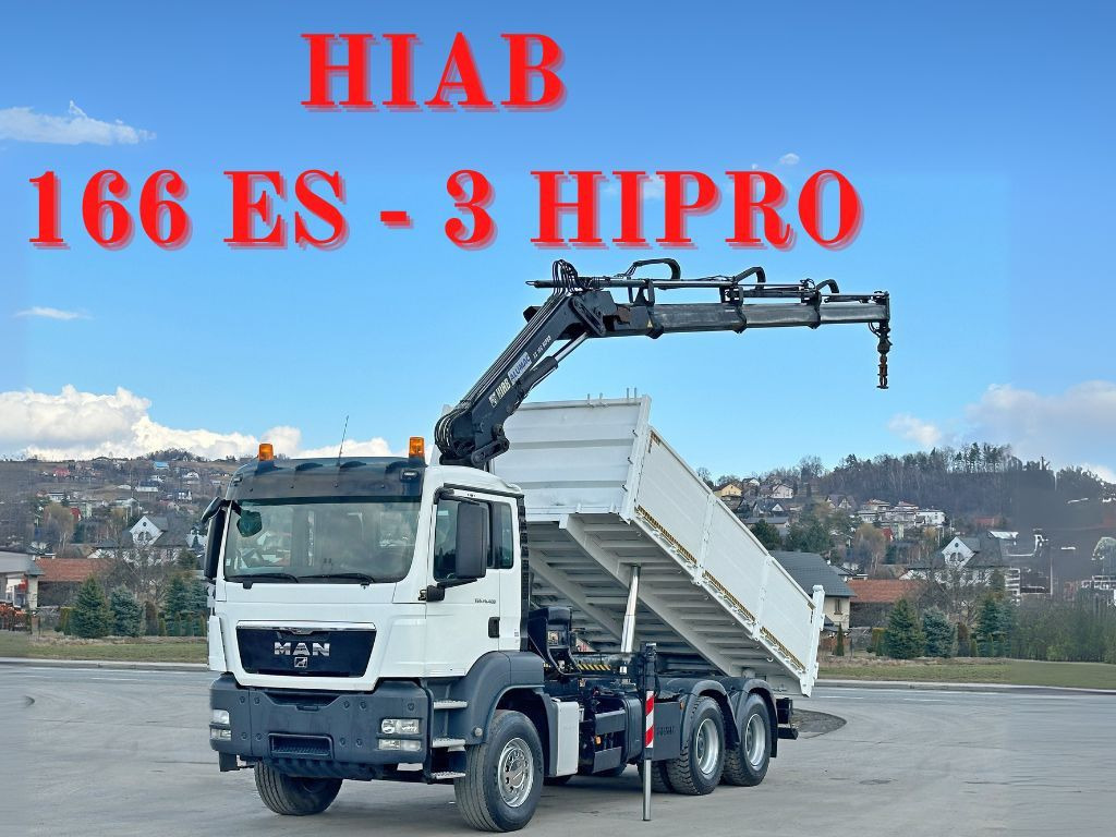 MAN TGS 26.400 * HIAB 166 ES - 3 HIPRO + FUNK * 6x4 MAN TGS 26.400 * HIAB 166 ES - 3 HIPRO + FUNK * 6x4 - Camion benne, Camion grue: photos 1 MAN TGS 26.400 * HIAB 166 ES - 3 HIPRO + FUNK * 6x4 MAN TGS 26.400 * HIAB 166 ES - 3 HIPRO + FUNK * 6x4 - Camion benne, Camion grue: photos 1
