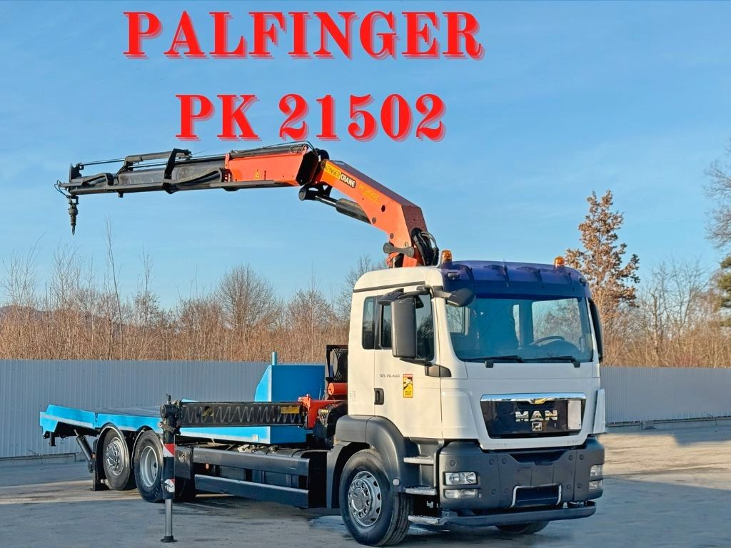 MAN TGS 26.400 * PALFINGER PK 21502 + FUNK* - Camion grue: photos 1 MAN TGS 26.400 * PALFINGER PK 21502 + FUNK* - Camion grue: photos 1
