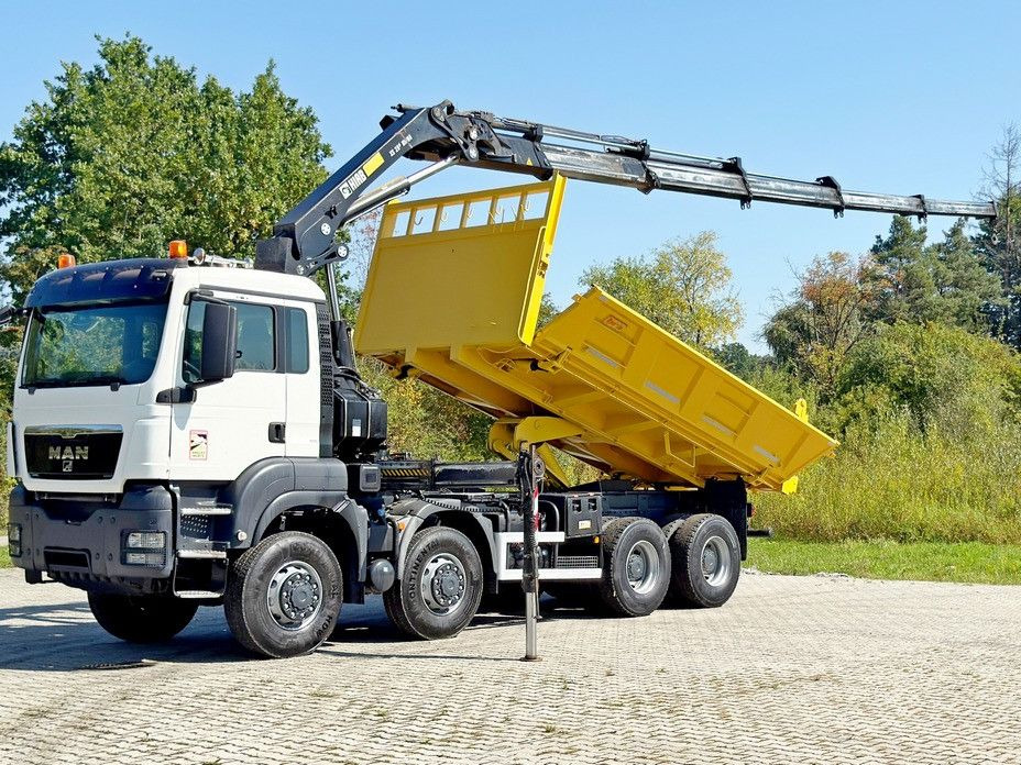 MAN TGS 32.510 * HIAB 288 EP - 5HIDUO/ FUNK * 8x8 - Camion benne, Camion grue: photos 3 MAN TGS 32.510 * HIAB 288 EP - 5HIDUO/ FUNK * 8x8 - Camion benne, Camion grue: photos 3