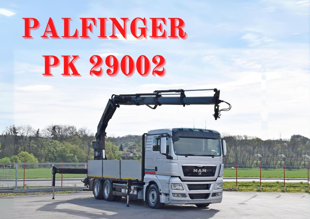 MAN TGX 26.440 Pritsche 6,40 m* PK 29002+FUNK *6x4 MAN TGX 26.440 Pritsche 6,40 m* PK 29002+FUNK *6x4 - Camion grue: photos 1 MAN TGX 26.440 Pritsche 6,40 m* PK 29002+FUNK *6x4 MAN TGX 26.440 Pritsche 6,40 m* PK 29002+FUNK *6x4 - Camion grue: photos 1