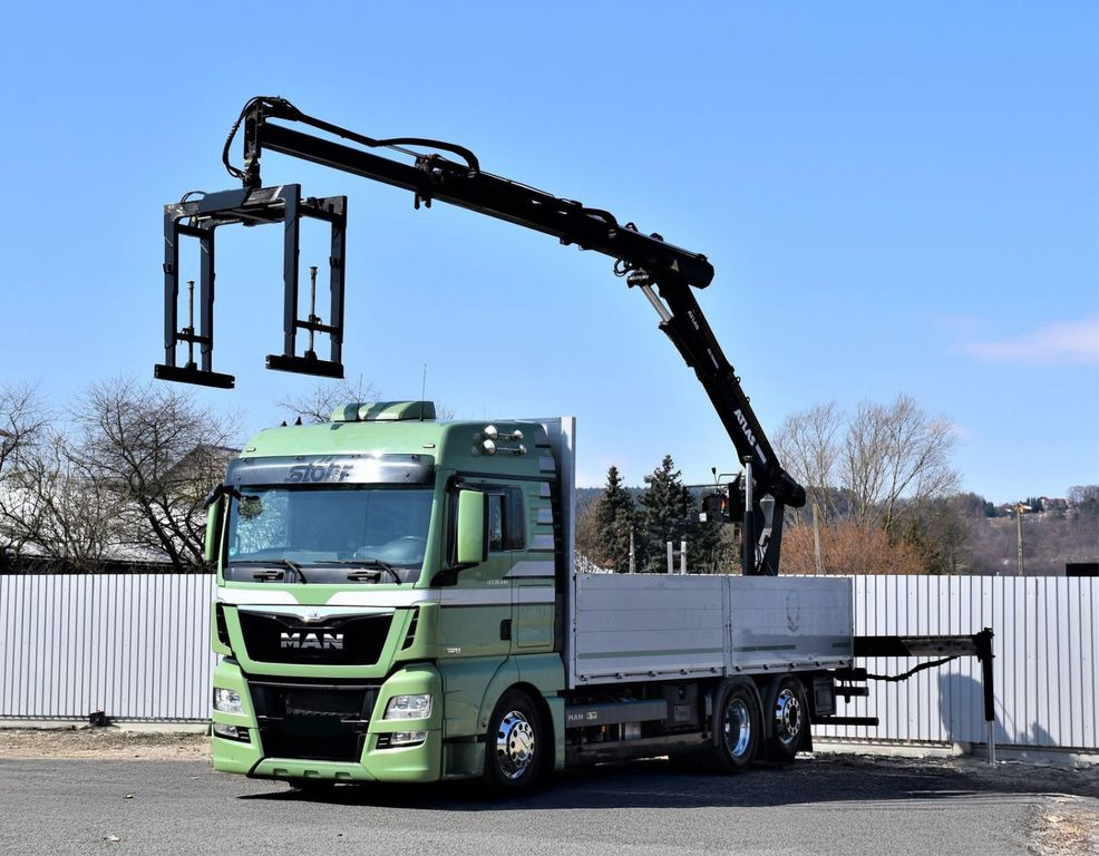 MAN TGX 26.440 Pritsche 6,60 m* ATLAS 125.2V-A12VB - Camion grue: photos 2 MAN TGX 26.440 Pritsche 6,60 m* ATLAS 125.2V-A12VB - Camion grue: photos 2