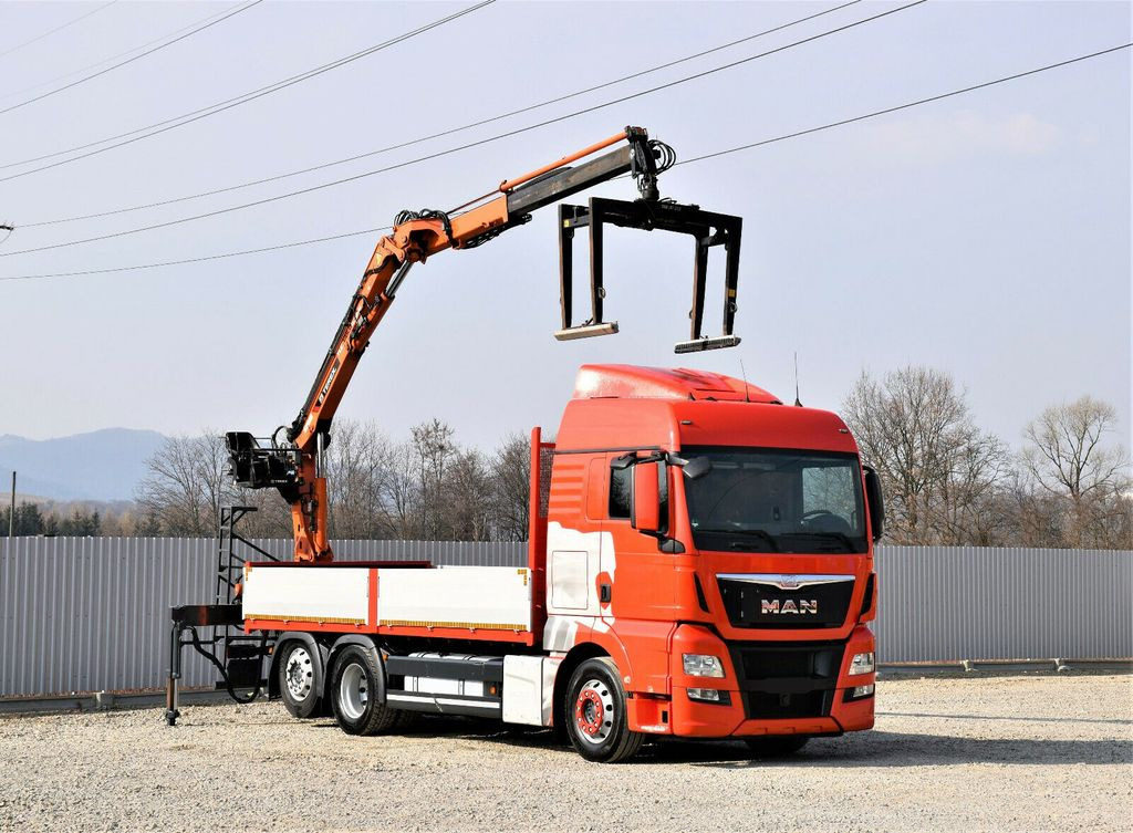 MAN TGX 26.440 Pritsche 6,60 m*TEREX 135.2-A11 - Camion grue: photos 1 MAN TGX 26.440 Pritsche 6,60 m*TEREX 135.2-A11 - Camion grue: photos 1