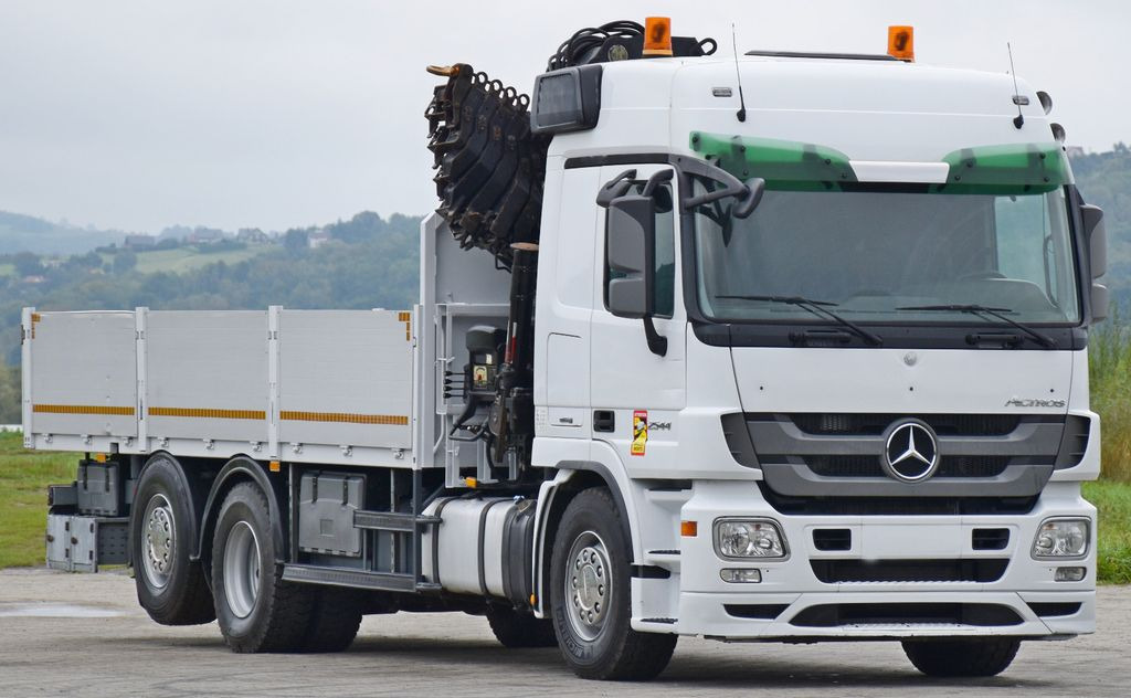 Mercedes-Benz ACTROS 2544 * HIAB 377 E - 8 HIPRO + FUNK* TOP Mercedes-Benz ACTROS 2544 * HIAB 377 E - 8 HIPRO + FUNK* TOP - Camion grue, Camion plateau: photos 4 Mercedes-Benz ACTROS 2544 * HIAB 377 E - 8 HIPRO + FUNK* TOP Mercedes-Benz ACTROS 2544 * HIAB 377 E - 8 HIPRO + FUNK* TOP - Camion grue, Camion plateau: photos 4