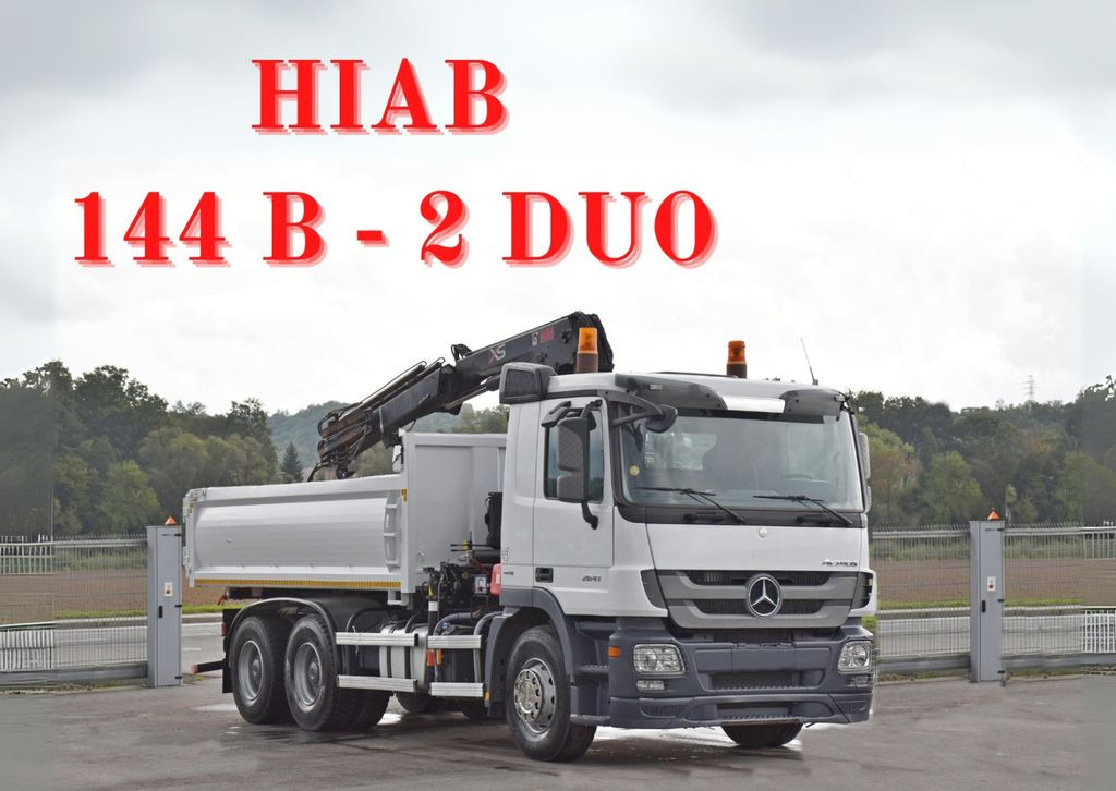 Mercedes-Benz ACTROS 2641 * HIAB 144 B-2 DUO * 6x4 *TOPZUSTAND - Camion benne, Camion grue: photos 1 Mercedes-Benz ACTROS 2641 * HIAB 144 B-2 DUO * 6x4 *TOPZUSTAND - Camion benne, Camion grue: photos 1