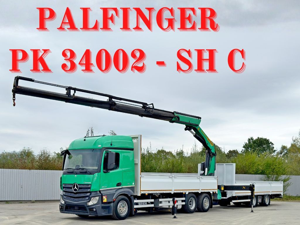 Mercedes-Benz ACTROS 2645* PK 34002 - SH C/FUNK+Anhänger* TOP - Camion grue: photos 1 Mercedes-Benz ACTROS 2645* PK 34002 - SH C/FUNK+Anhänger* TOP - Camion grue: photos 1