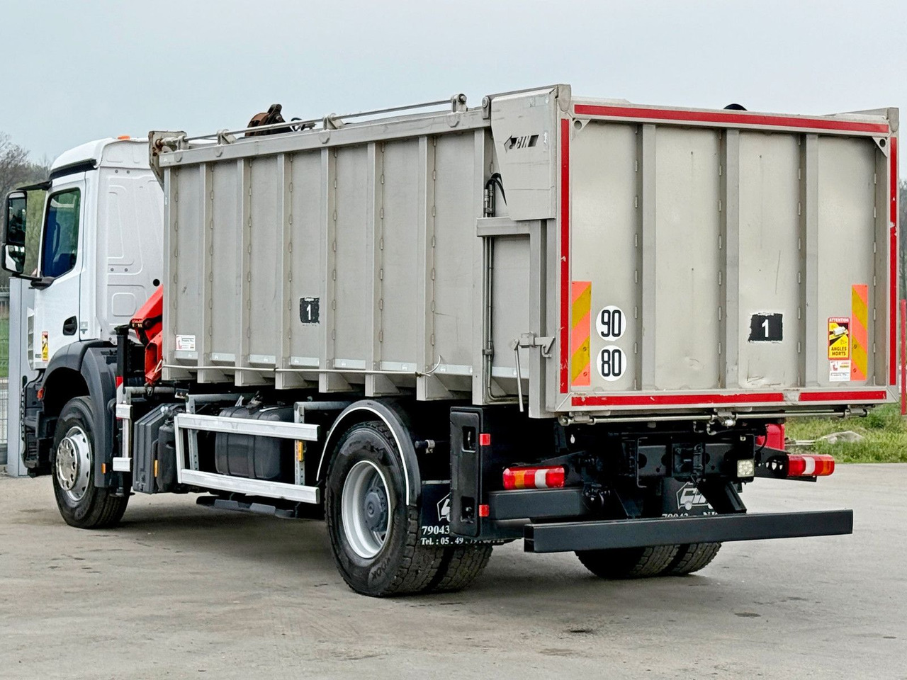 Camion grue Mercedes-Benz AROCS 1830* KIPPER 5,00m * PK 7.501 SLD A + FUNK: photos 9