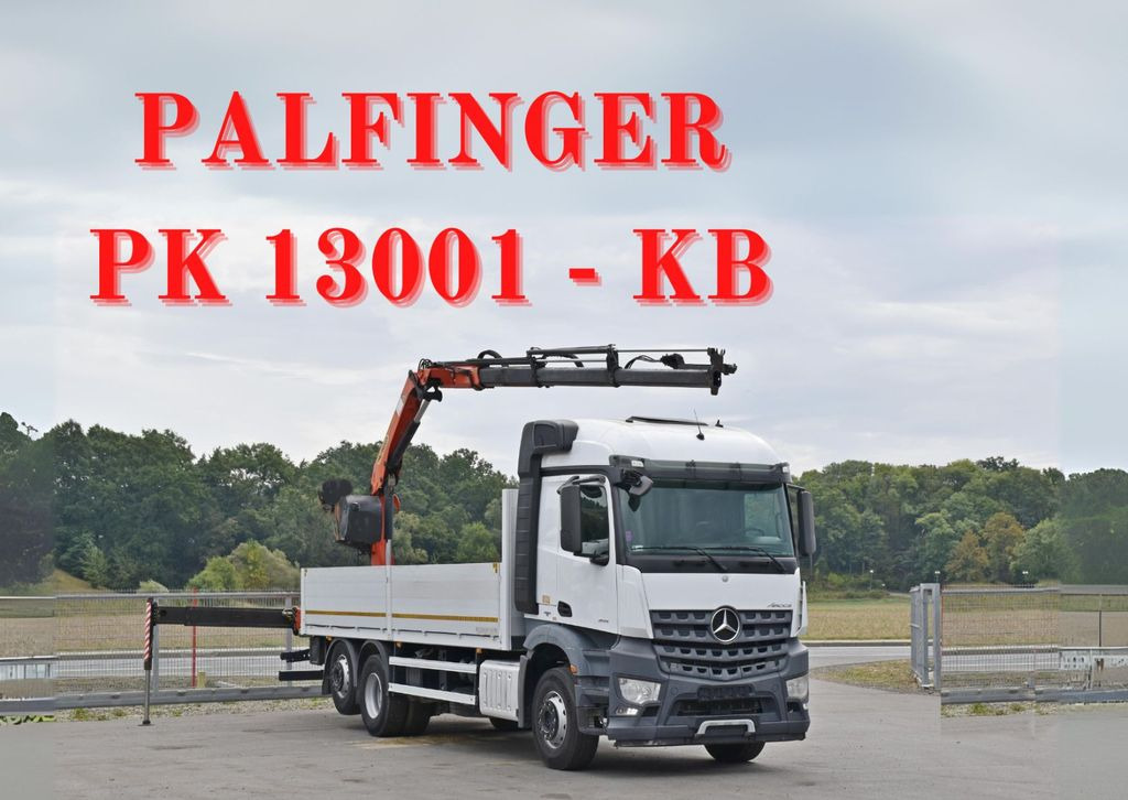 Mercedes-Benz AROCS 2542* PK 13001-K B* TOPZUSTAND - Camion grue, Camion plateau: photos 1 Mercedes-Benz AROCS 2542* PK 13001-K B* TOPZUSTAND - Camion grue, Camion plateau: photos 1