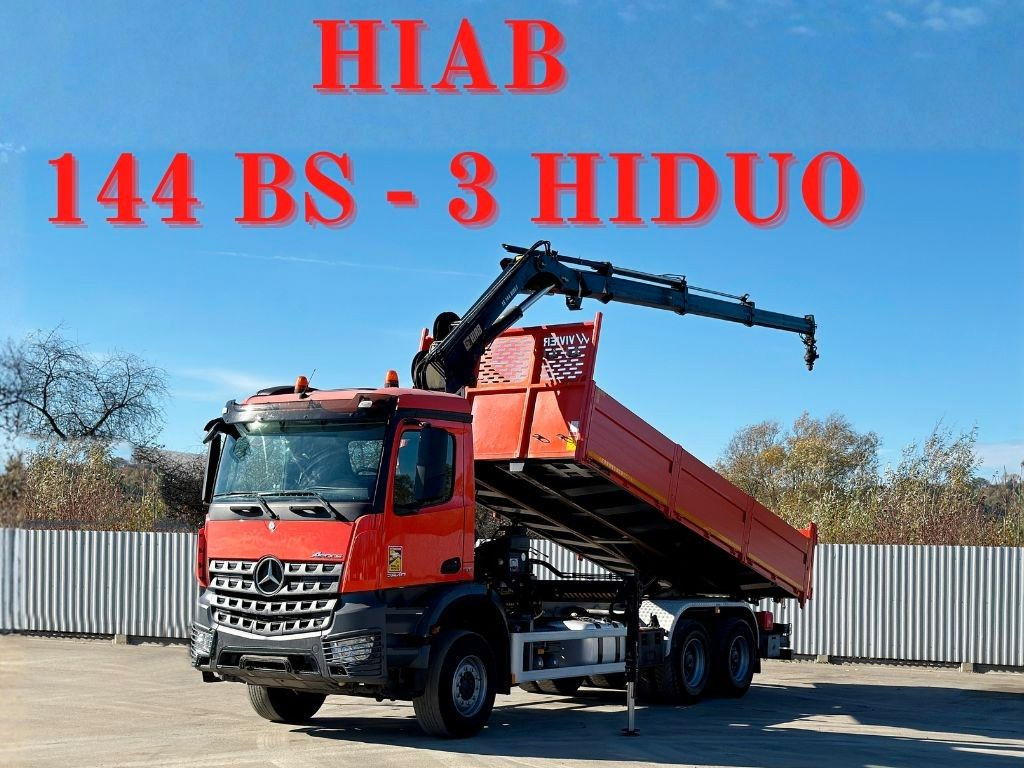 Mercedes-Benz AROCS 2640 *HIAB 144 BS - 3/FUNK  + * 6x4 - Camion grue: photos 1 Mercedes-Benz AROCS 2640 *HIAB 144 BS - 3/FUNK  + * 6x4 - Camion grue: photos 1