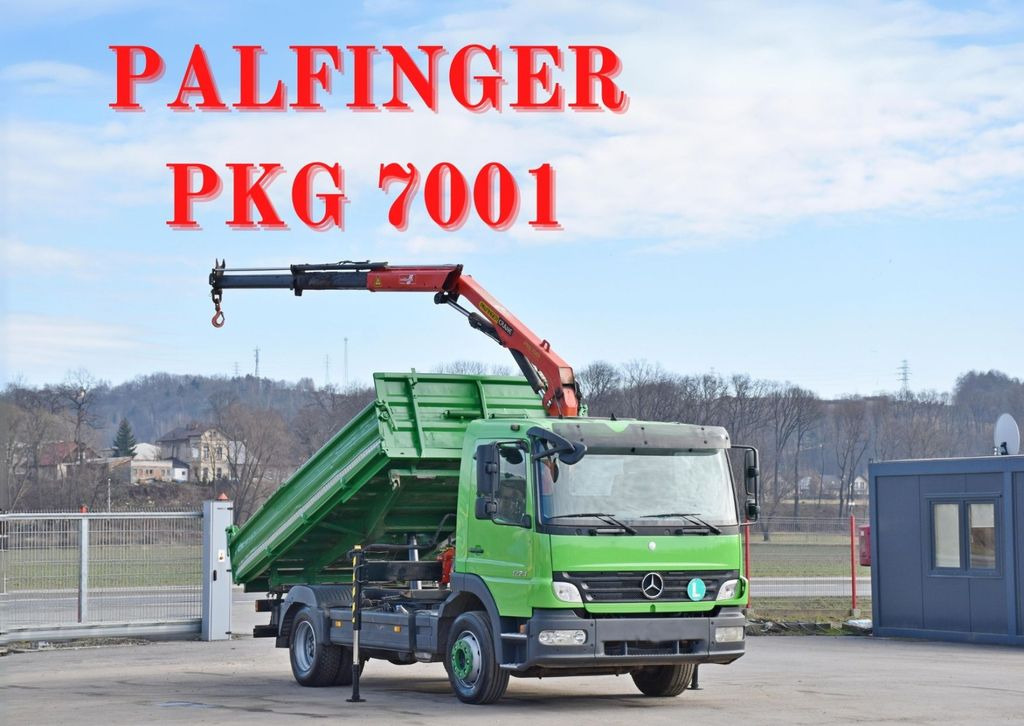 Mercedes-Benz ATEGO 1224 Kipper 4,00m* KRAN * TOPZUSTAND - Camion grue, Camion benne: photos 1 Mercedes-Benz ATEGO 1224 Kipper 4,00m* KRAN * TOPZUSTAND - Camion grue, Camion benne: photos 1