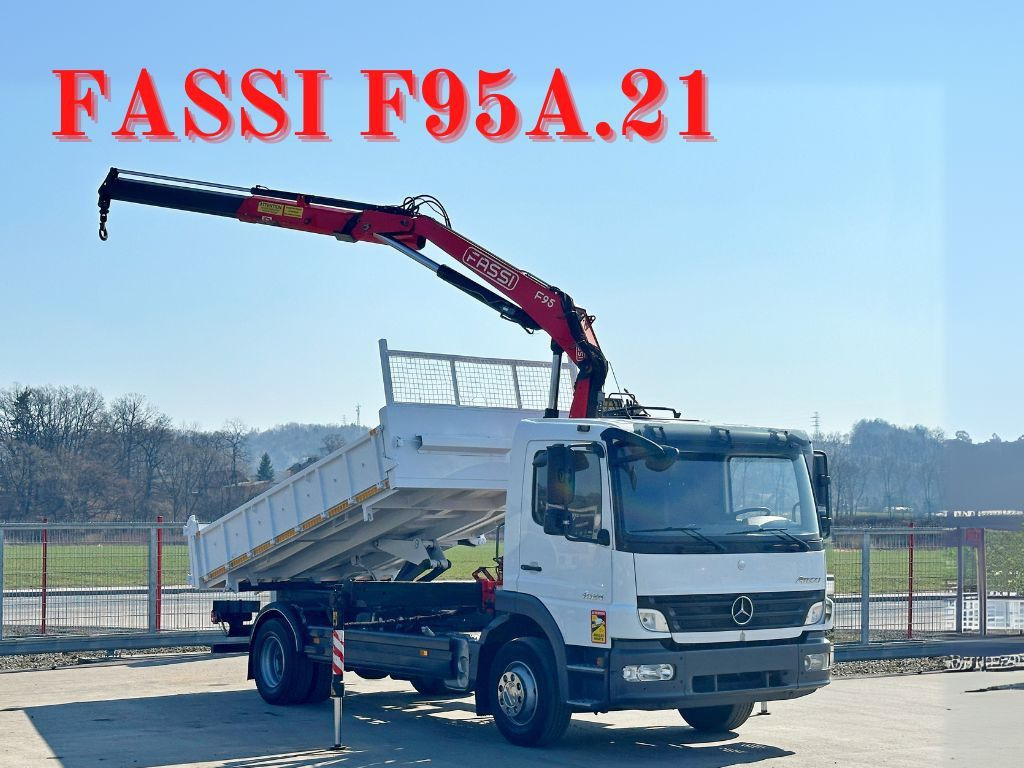 Mercedes-Benz ATEGO 1524 Kipper 4,35 m* FASSI F95A.21* TOP - Camion grue: photos 1 Mercedes-Benz ATEGO 1524 Kipper 4,35 m* FASSI F95A.21* TOP - Camion grue: photos 1