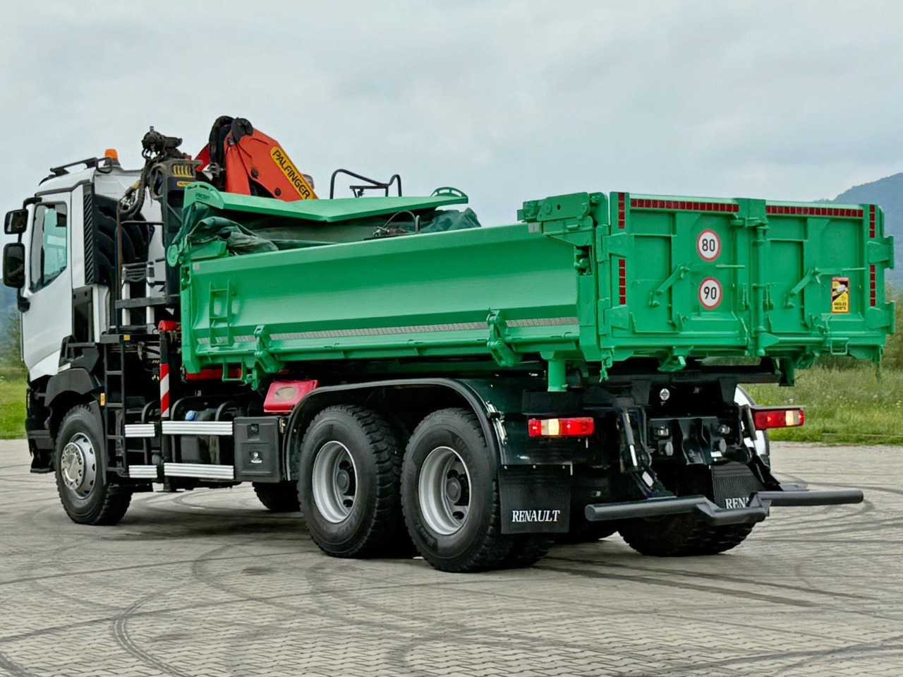 Camion benne, Camion grue Renault C 430 *KIPPER 5,10 m + PK 16001 - K B* 6x4: photos 8