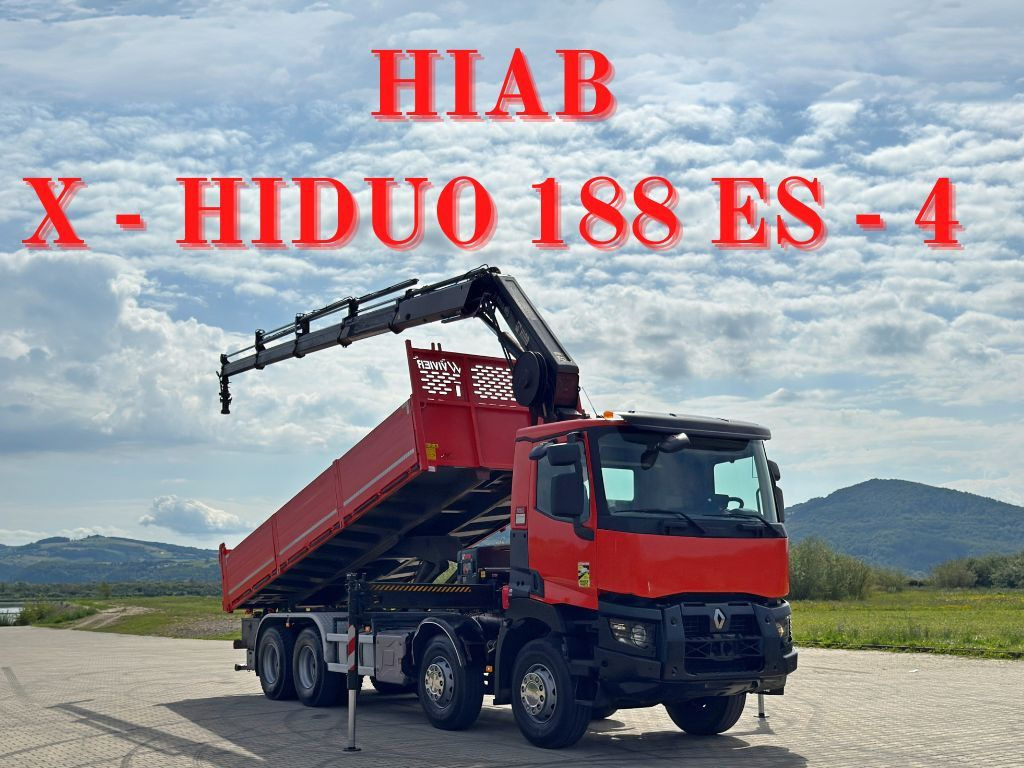 Renault C 430 *KIPPER 6,80m* HIAB X-HIDUO 188 ES-4 * 8x4 - Camion benne, Camion grue: photos 1 Renault C 430 *KIPPER 6,80m* HIAB X-HIDUO 188 ES-4 * 8x4 - Camion benne, Camion grue: photos 1