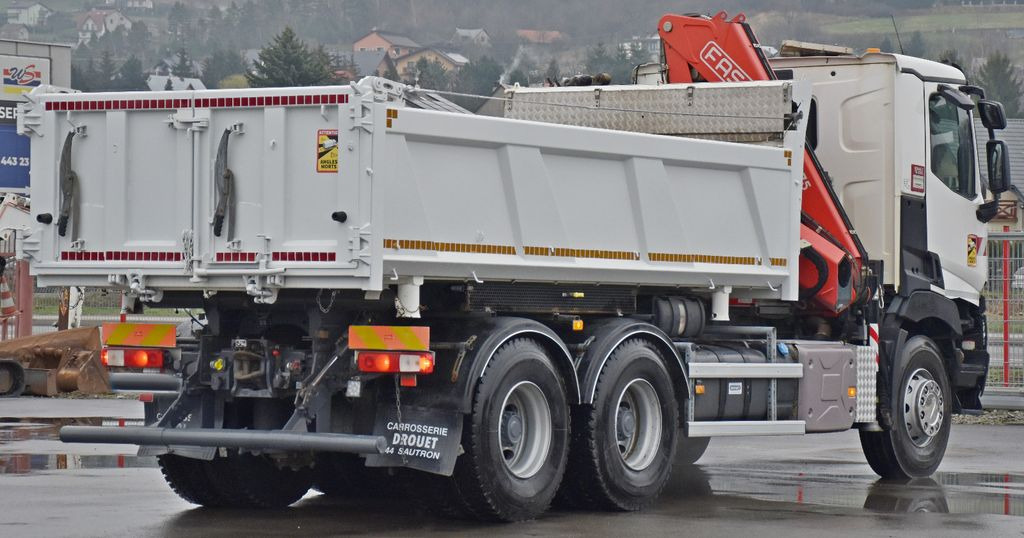 Camion grue, Camion benne Renault C380 *KIPPER 5,10 m* FASSI F175A.0.22+FUNK /6x4: photos 7