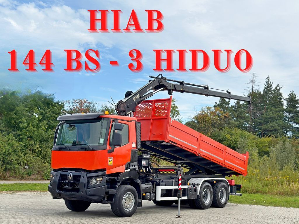 Renault K 380 * HIAB 144 BS - 3 HIDUO + FUNK * 6x4 * TOP - Camion grue: photos 1 Renault K 380 * HIAB 144 BS - 3 HIDUO + FUNK * 6x4 * TOP - Camion grue: photos 1