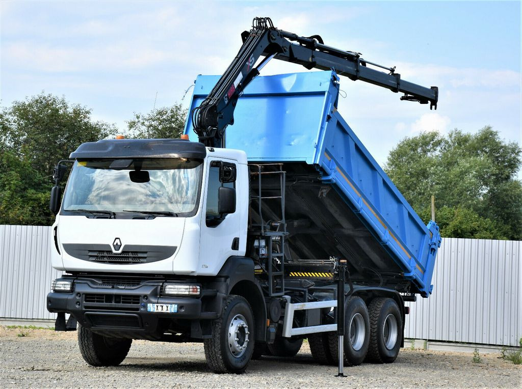 Renault KERAX 370 DXI* HIAB 122B-3 HIDUO/FUNK * 6x4 - Camion grue, Camion benne: photos 2 Renault KERAX 370 DXI* HIAB 122B-3 HIDUO/FUNK * 6x4 - Camion grue, Camion benne: photos 2