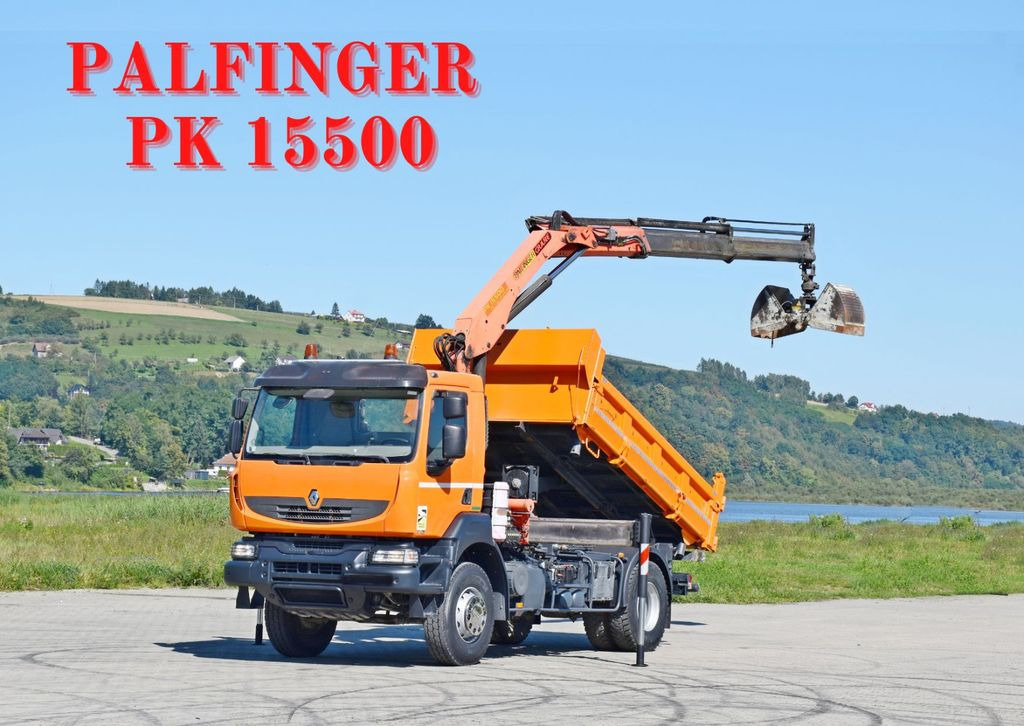 Renault KERAX 370 DXI* KIPPER 3,70m *PK 15500 + FUNK*TOP - Camion benne, Camion grue: photos 1 Renault KERAX 370 DXI* KIPPER 3,70m *PK 15500 + FUNK*TOP - Camion benne, Camion grue: photos 1