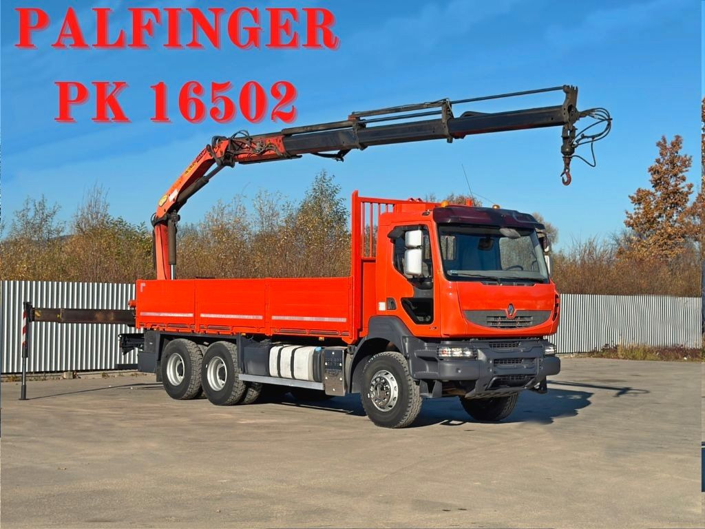 Renault KERAX 410 *PK 16502 + FUNK / 6x4 * TOP - Camion grue: photos 1 Renault KERAX 410 *PK 16502 + FUNK / 6x4 * TOP - Camion grue: photos 1