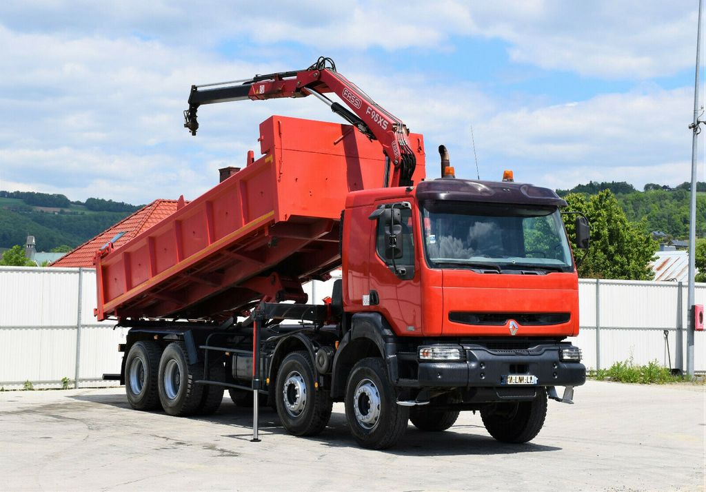 Renault KERAX 420 DCI Kipper 6,30m+FASSI F95AXS.21+FUNK - Camion grue, Camion benne: photos 2 Renault KERAX 420 DCI Kipper 6,30m+FASSI F95AXS.21+FUNK - Camion grue, Camion benne: photos 2