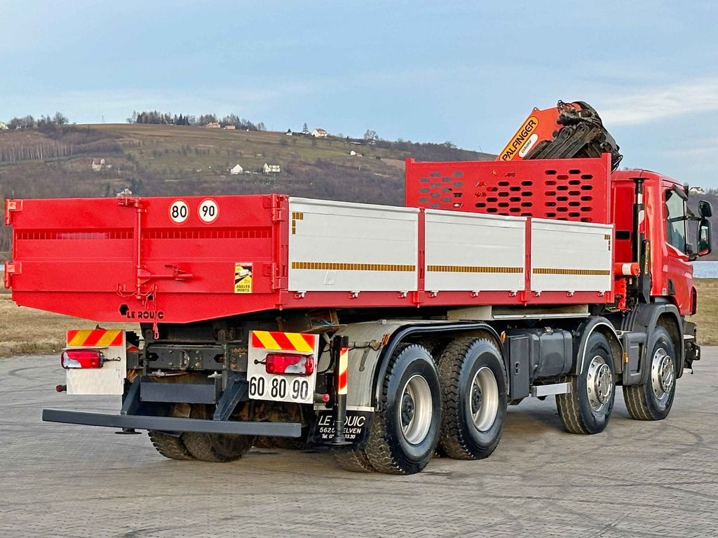 Camion grue, Camion benne Scania P 400 Kipper 6,80 m * PK 33002-EH D + FUNK * 8x4: photos 7