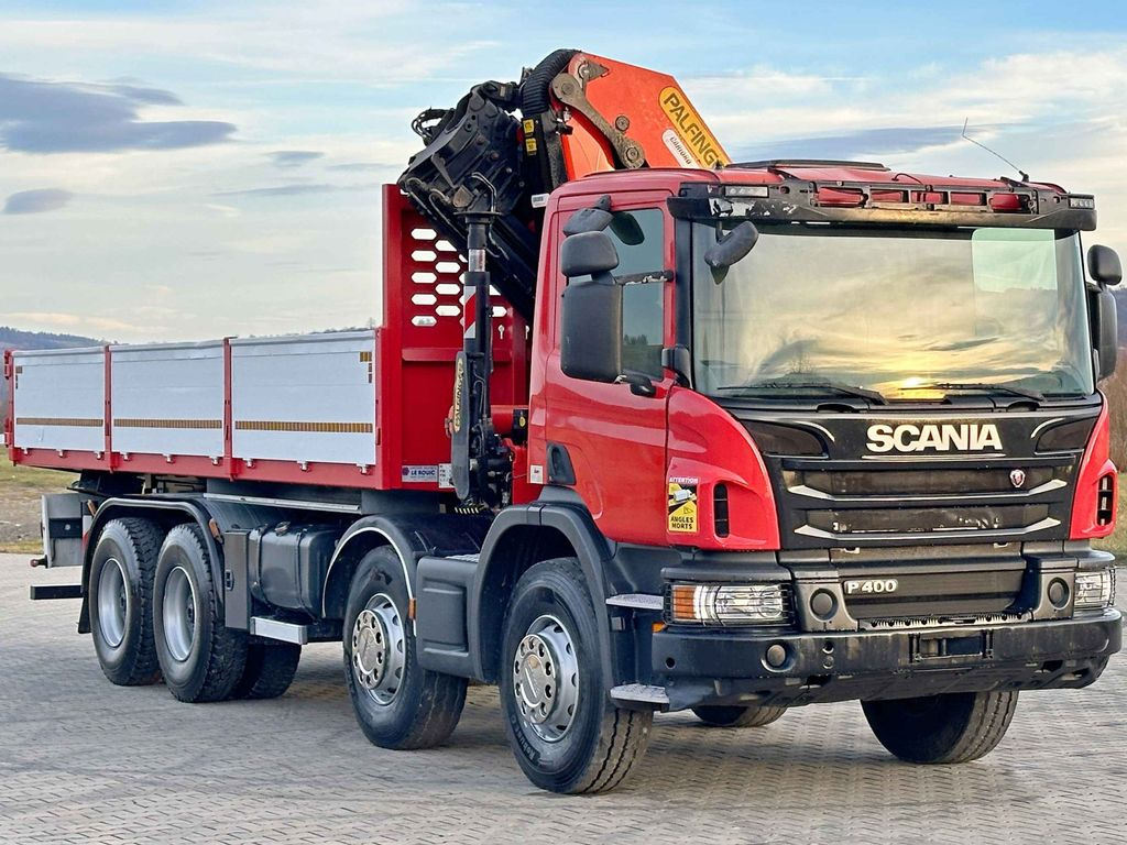 Scania P 400 Kipper 6,80 m * PK 33002-EH D + FUNK * 8x4 Scania P 400 Kipper 6,80 m * PK 33002-EH D + FUNK * 8x4 - Camion benne, Camion grue: photos 3 Scania P 400 Kipper 6,80 m * PK 33002-EH D + FUNK * 8x4 Scania P 400 Kipper 6,80 m * PK 33002-EH D + FUNK * 8x4 - Camion benne, Camion grue: photos 3