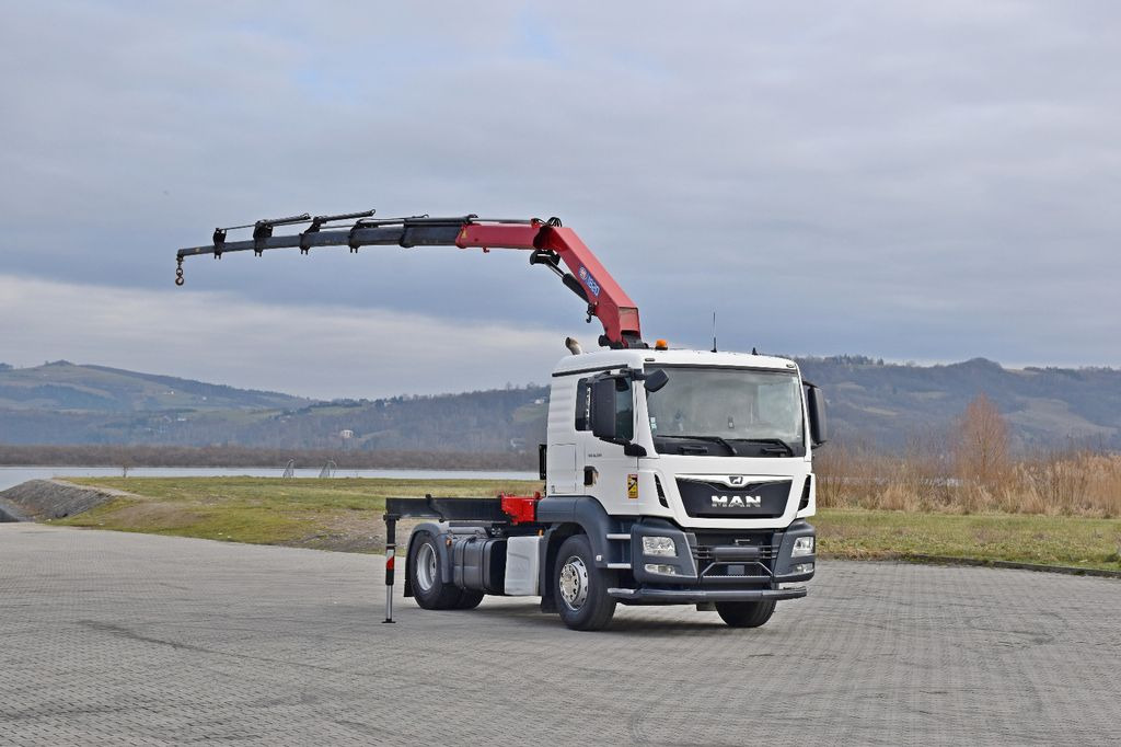MAN TGS 18.500 Sattelzugmaschine + KRAN/FUNK MAN TGS 18.500 Sattelzugmaschine + KRAN/FUNK - Tracteur routier: photos 2 MAN TGS 18.500 Sattelzugmaschine + KRAN/FUNK MAN TGS 18.500 Sattelzugmaschine + KRAN/FUNK - Tracteur routier: photos 2