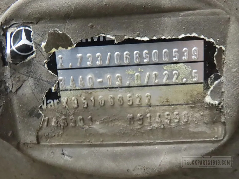 Mercedes-Benz 0003504303 Differentieel R440 R=2.733 MB - Différentiel pour Camion: photos 3 Mercedes-Benz 0003504303 Differentieel R440 R=2.733 MB - Différentiel pour Camion: photos 3