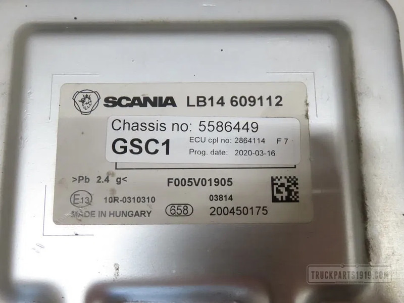 Scania 2864114 | GSC1 regeleenheid - Bloc de gestion pour Camion: photos 2 Scania 2864114 | GSC1 regeleenheid - Bloc de gestion pour Camion: photos 2