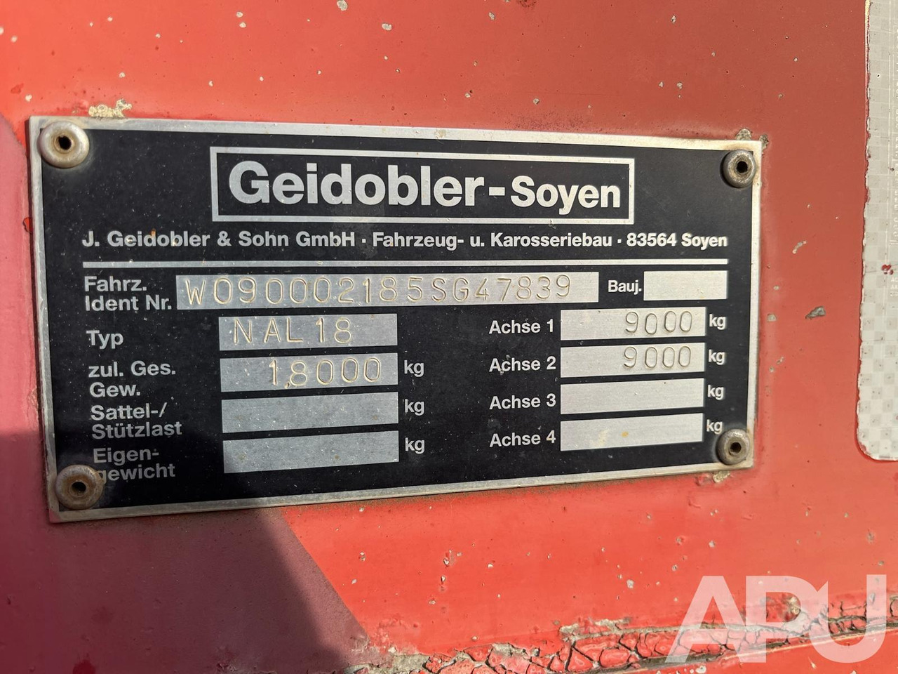 PRZYCZEPA GEIDOBLER–SOYEN NAL 18 - Remorque plateau: photos 2 PRZYCZEPA GEIDOBLER–SOYEN NAL 18 - Remorque plateau: photos 2