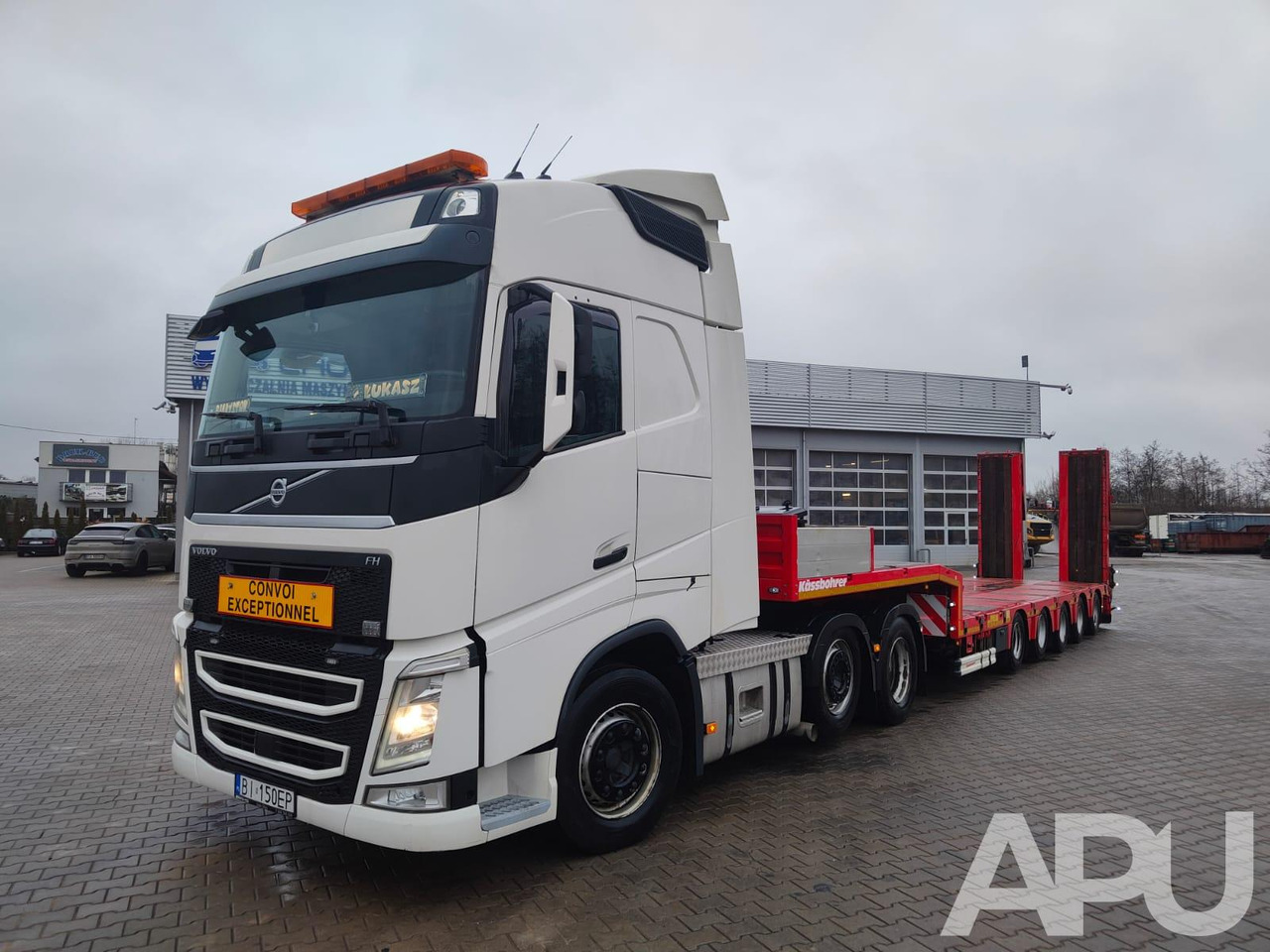 Volvo FH + Kassbohrer - Tracteur routier, Semi-remorque surbaissé: photos 1 Volvo FH + Kassbohrer - Tracteur routier, Semi-remorque surbaissé: photos 1