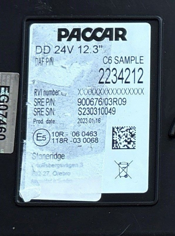 DAF XG COMBI-INSTRUMENT NIEUW - Panel de instrumentos pour Camion: photos 3 DAF XG COMBI-INSTRUMENT NIEUW - Panel de instrumentos pour Camion: photos 3