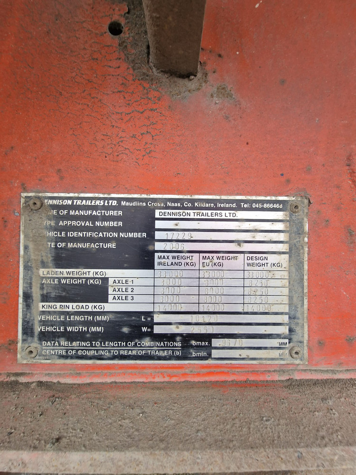 2006 Dennison Bulk Tipping Trailer - Semi-remorque benne: photos 3 2006 Dennison Bulk Tipping Trailer - Semi-remorque benne: photos 3