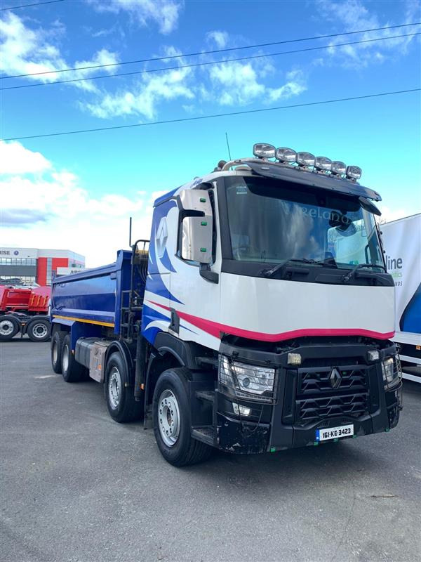 2016 Renault Trucks C 430.32 8X4 RK E6 - Camion benne, Camion grue: photos 1 2016 Renault Trucks C 430.32 8X4 RK E6 - Camion benne, Camion grue: photos 1