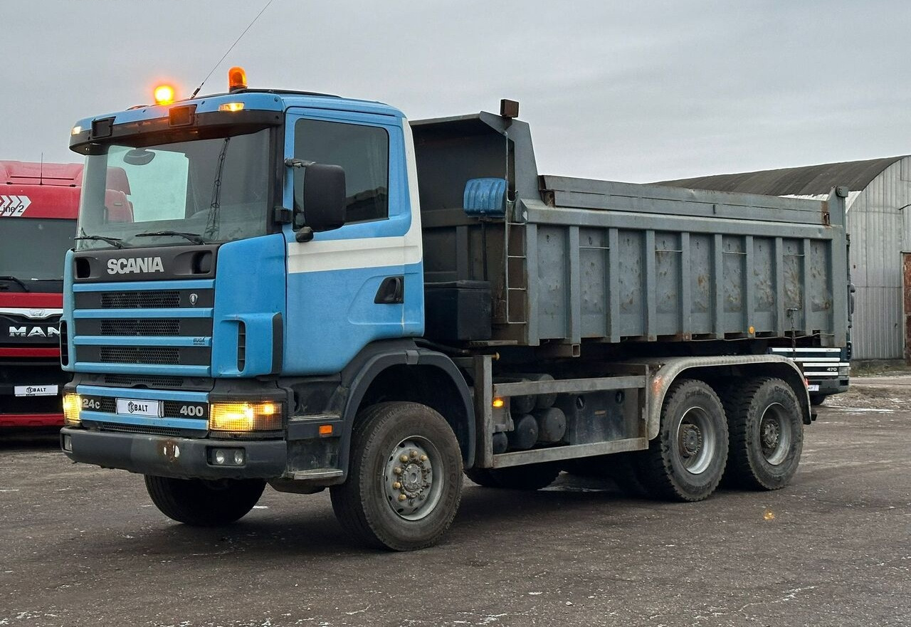 Scania 124C 6x6 steel - Camion benne: photos 1 Scania 124C 6x6 steel - Camion benne: photos 1