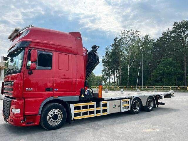 DAF XF 105 6x2 HMF 4020 EURO 5 KRAN CRANE - Camion plateau, Camion grue: photos 3 DAF XF 105 6x2 HMF 4020 EURO 5 KRAN CRANE - Camion plateau, Camion grue: photos 3