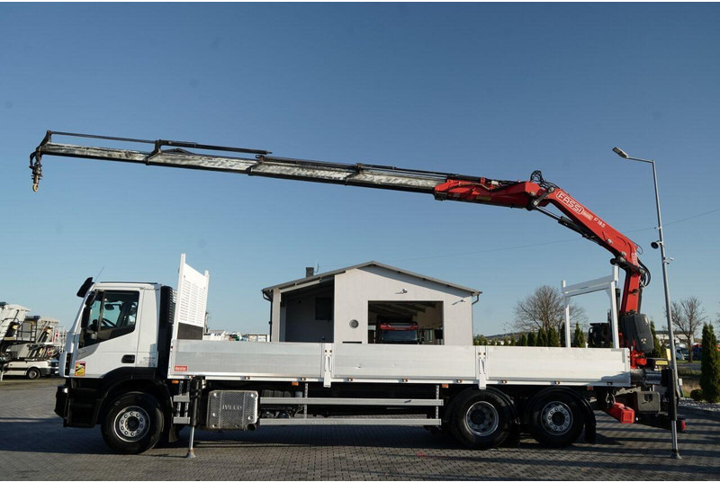 Iveco STRALIS 460 / 6X2 / SKRZYNIOWY 8,1 m + HDS FASSI. F185 MAX UDŹWI - Camion plateau, Camion grue: photos 2 Iveco STRALIS 460 / 6X2 / SKRZYNIOWY 8,1 m + HDS FASSI. F185 MAX UDŹWI - Camion plateau, Camion grue: photos 2