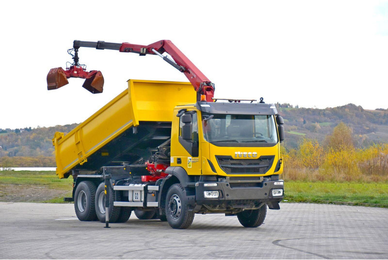 Iveco TRAKKER 360 * Kipper 4,90m* KRAN/FUNK*6x4 - Camion benne, Camion grue: photos 2 Iveco TRAKKER 360 * Kipper 4,90m* KRAN/FUNK*6x4 - Camion benne, Camion grue: photos 2