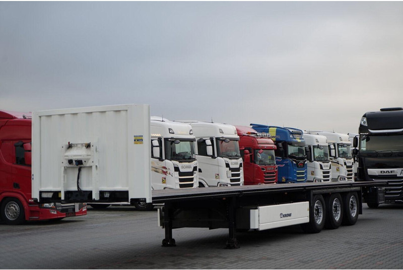 Krone / NACZEPA PLATFORMA / OŚ PODNOSZONA / KOSZ NA PALETY - Semi-remorque plateau: photos 2 Krone / NACZEPA PLATFORMA / OŚ PODNOSZONA / KOSZ NA PALETY - Semi-remorque plateau: photos 2