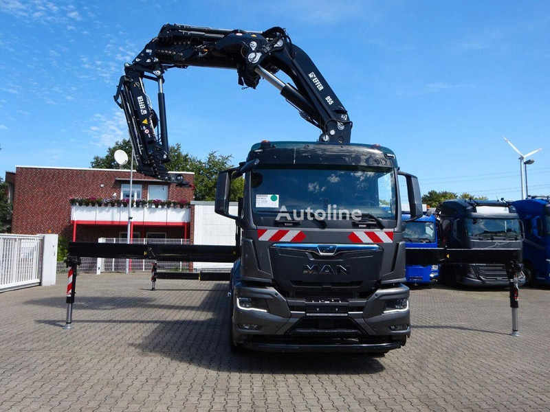 MAN 35.510 - Flatbed+crane - Camion plateau, Camion grue: photos 2 MAN 35.510 - Flatbed+crane - Camion plateau, Camion grue: photos 2