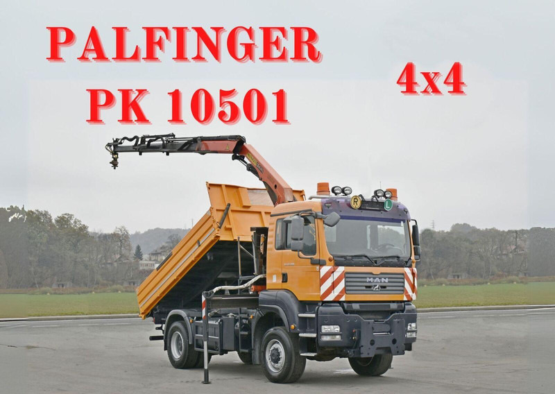 MAN TGA 18.360 - Camion benne, Camion grue: photos 1 MAN TGA 18.360 - Camion benne, Camion grue: photos 1