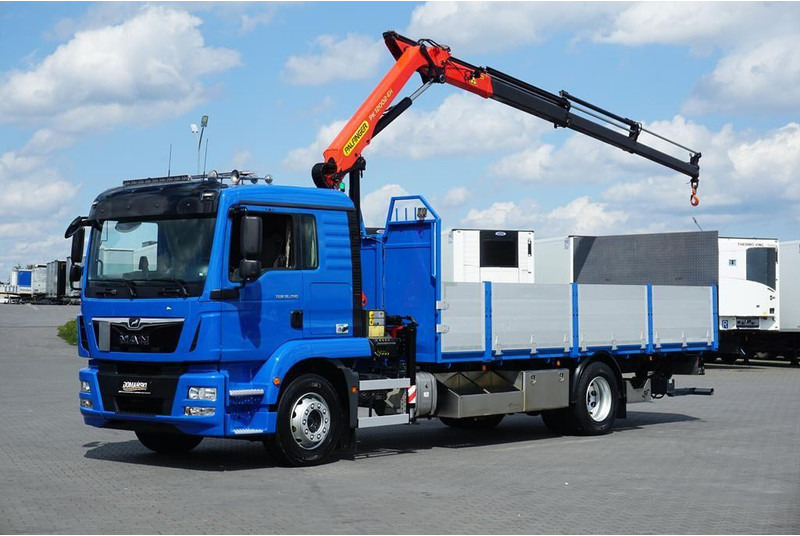 MAN TGM / 18.290 / SKRZYNIOWY + HDS + WINDA / PALFINGER PK 12002 / - Camion plateau, Camion grue: photos 1 MAN TGM / 18.290 / SKRZYNIOWY + HDS + WINDA / PALFINGER PK 12002 / - Camion plateau, Camion grue: photos 1