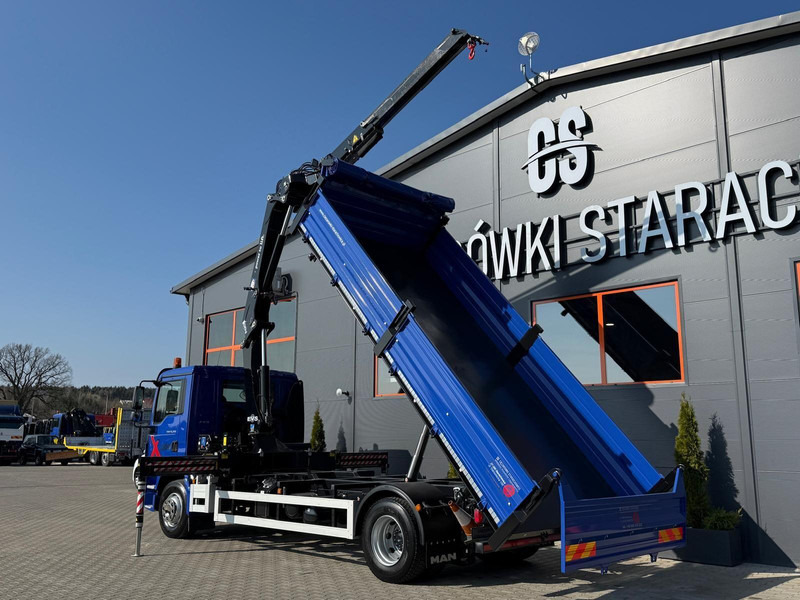 MAN TGM TGL 15.250 / E6 / wywrotka 3-S + HMF żuraw z pilotem / H - Camion benne, Camion grue: photos 3 MAN TGM TGL 15.250 / E6 / wywrotka 3-S + HMF żuraw z pilotem / H - Camion benne, Camion grue: photos 3