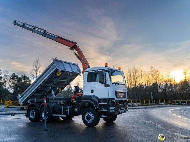 MAN TGS 26.360 6x6 PALFINGER PK 18001 EH Crane Kipe - Camion benne, Camion grue: photos 4 MAN TGS 26.360 6x6 PALFINGER PK 18001 EH Crane Kipe - Camion benne, Camion grue: photos 4