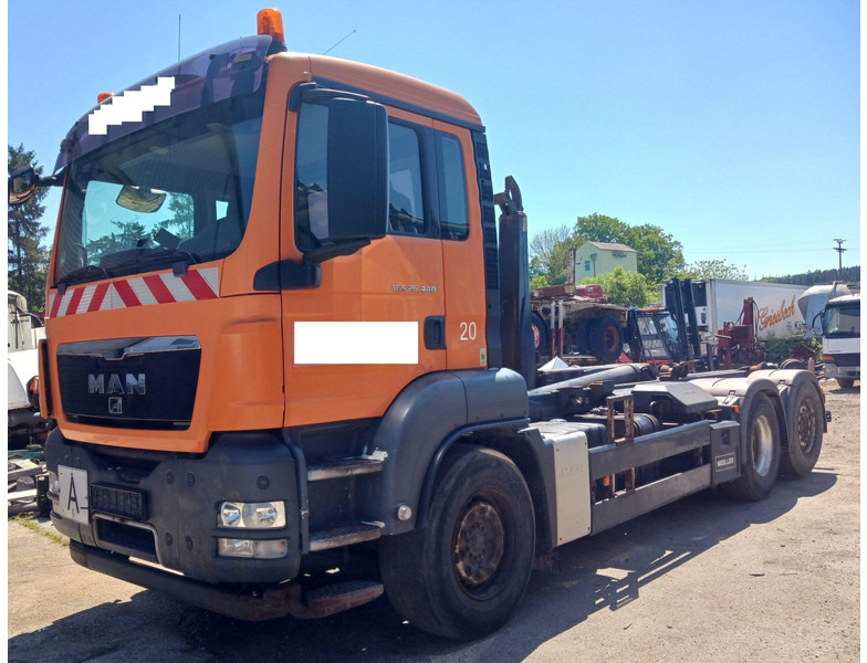 MAN TGS 26.440 Meiller RK2065, EURO5, GERMAN - Camion plateau, Camion grue: photos 1 MAN TGS 26.440 Meiller RK2065, EURO5, GERMAN - Camion plateau, Camion grue: photos 1