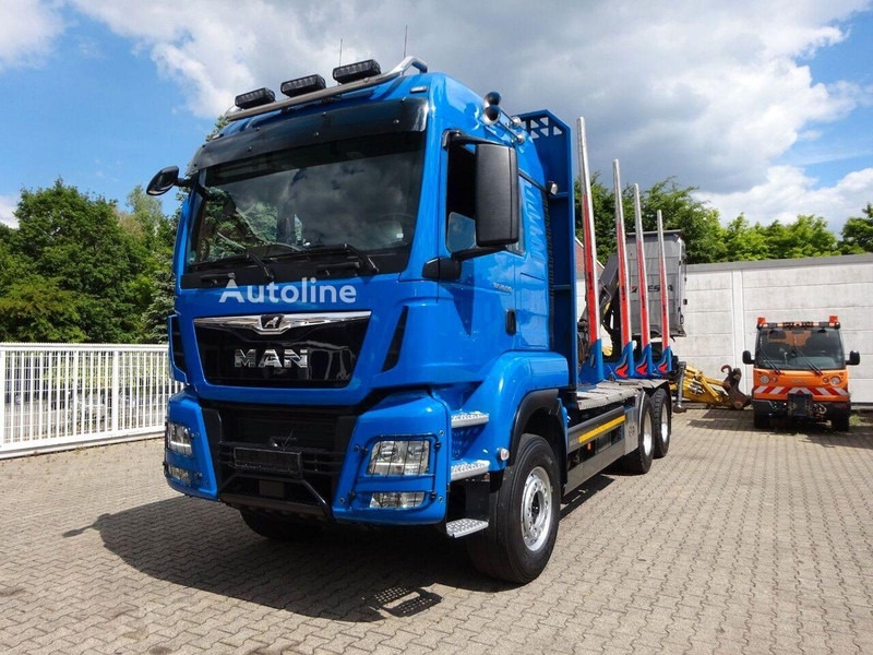 MAN TGS 26.510 - Timber truck+crane - Camion grumier, Camion grue: photos 1 MAN TGS 26.510 - Timber truck+crane - Camion grumier, Camion grue: photos 1